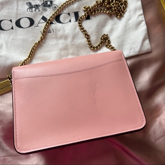 Coach mini bower crossbody bag with tea rose turnlock closure - Picture 7 of 7